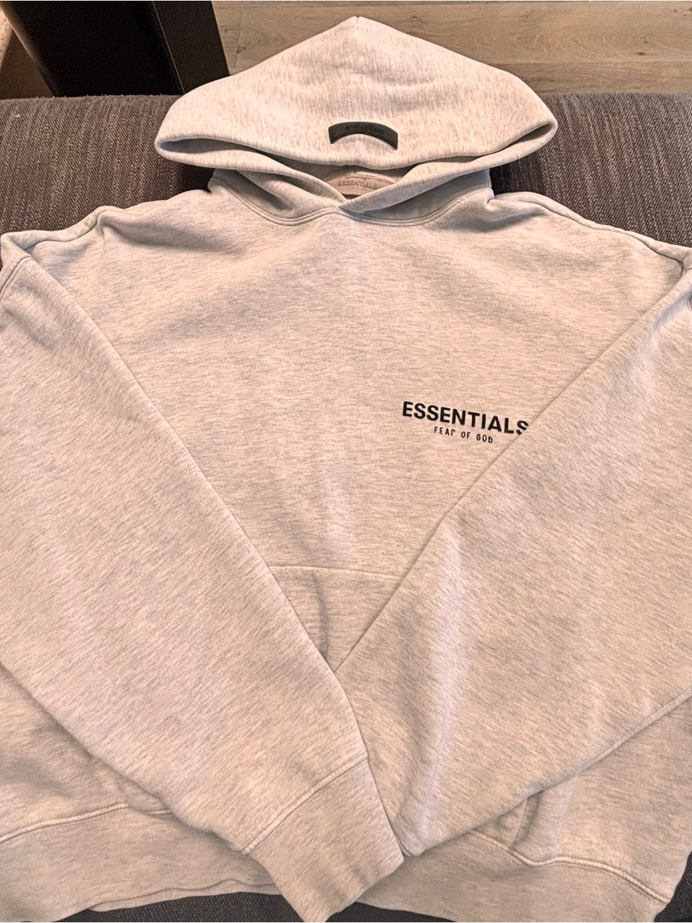 Fear of God Essentials Grey Pullover Hoodie